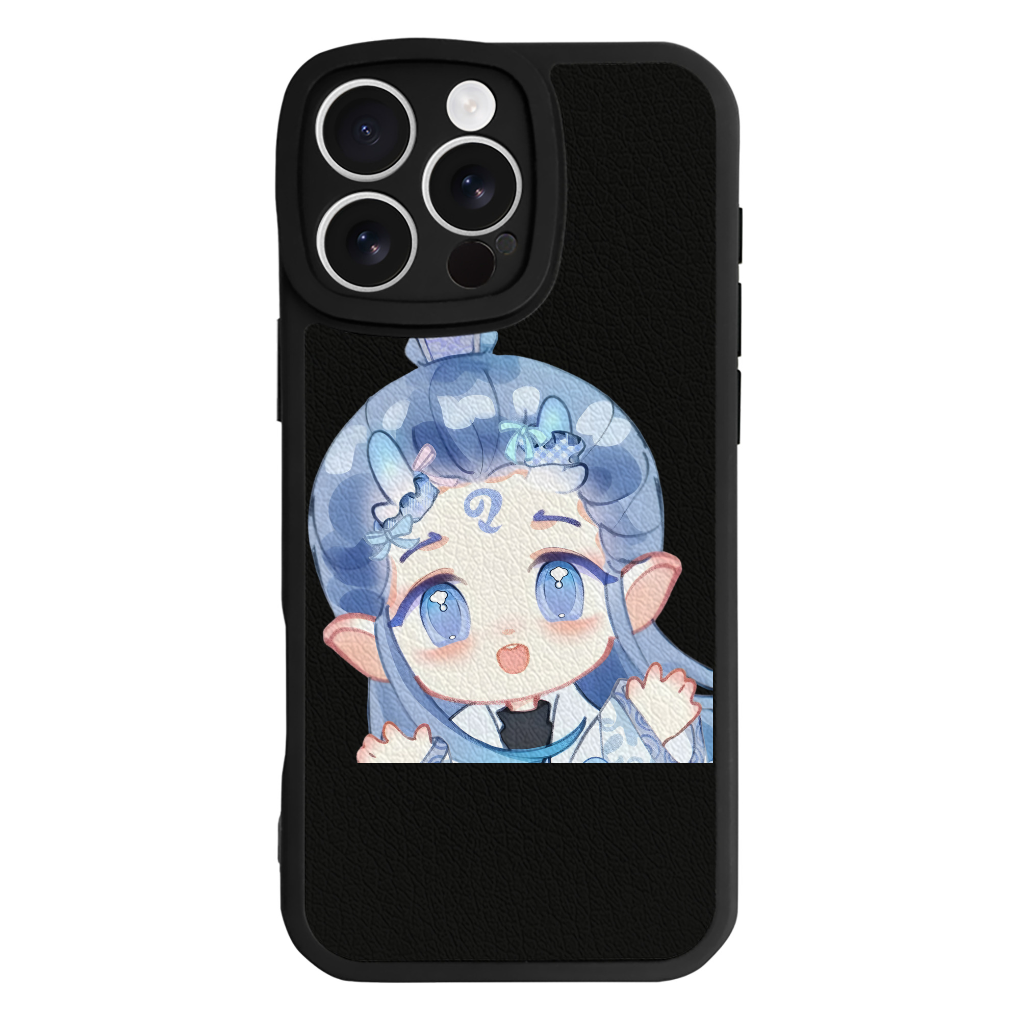 （画像用） Ne Zha 2 ナタ 魔童の大暴れ 【iPhone 16シリーズ対応】シリコンスマホケース（レザー調） 材質：シリコン